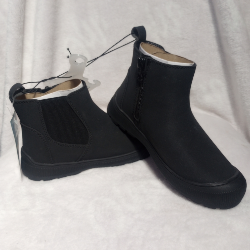 Cat & Jack Black Kids' Boots with Side Zipper